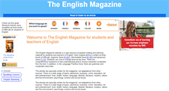 Desktop Screenshot of english-magazine.com